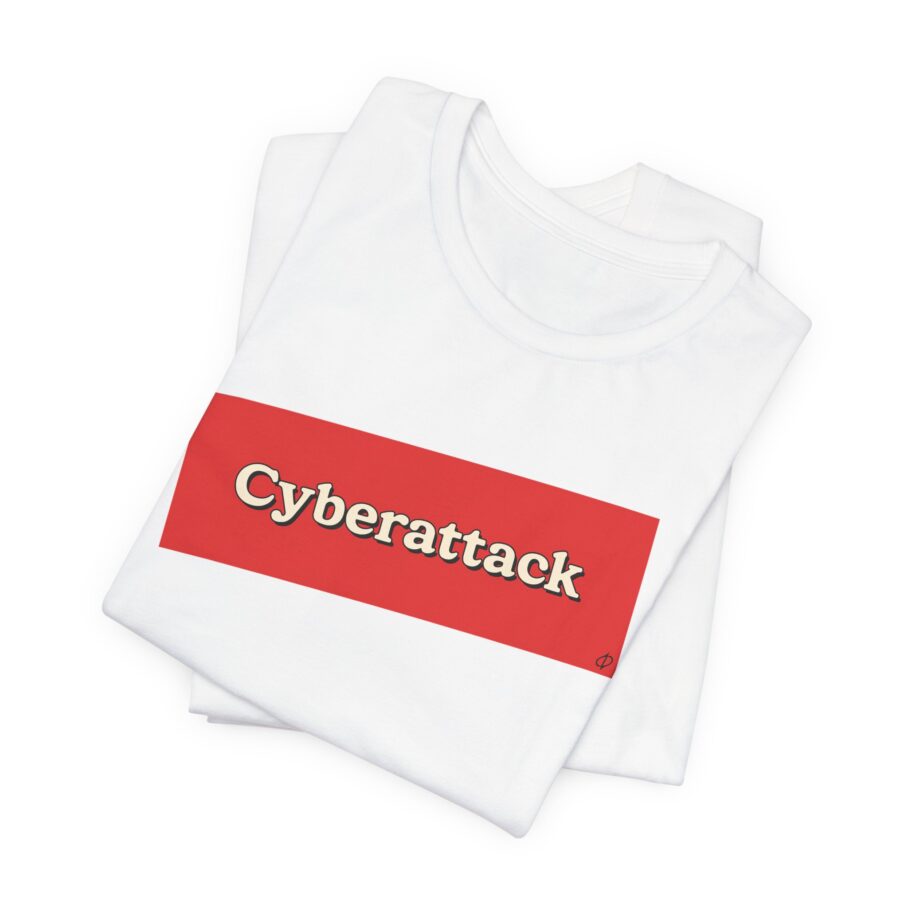 Cyberattack Red Sticker white t-shirt 03 product image