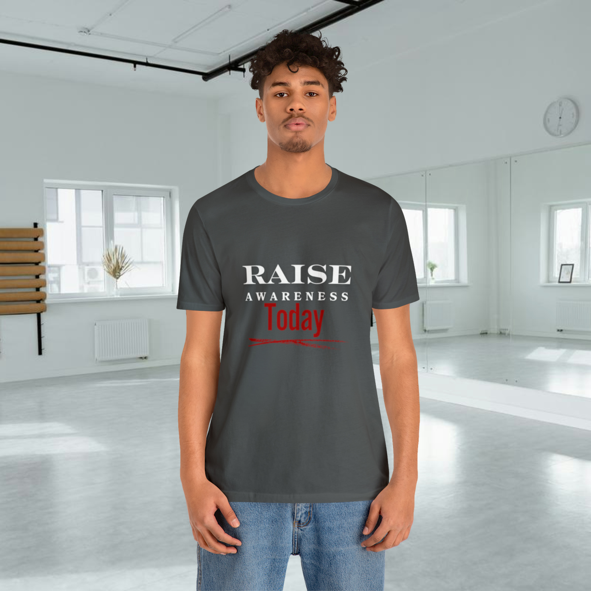 A person standing posing for the camera