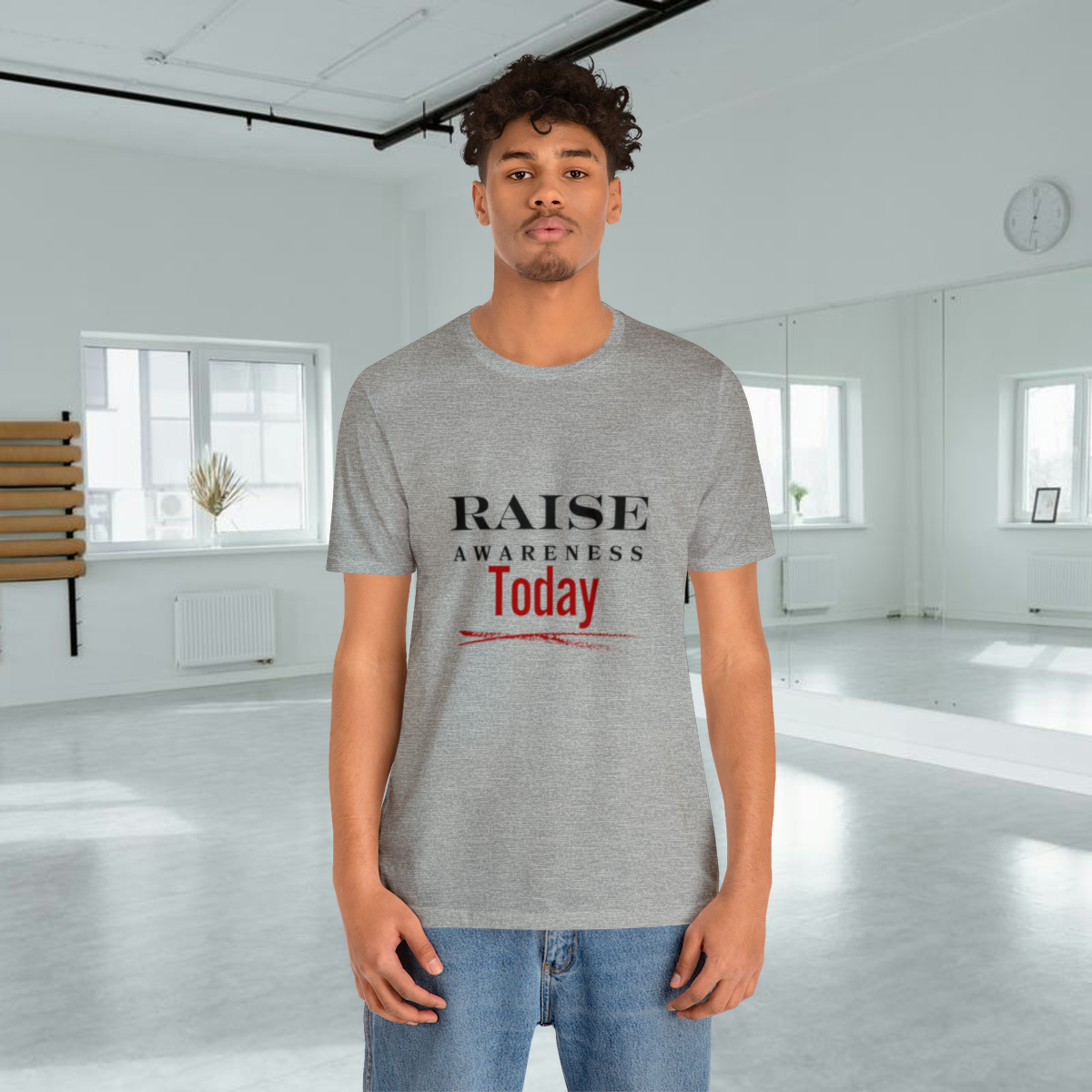 A person standing posing for the camera