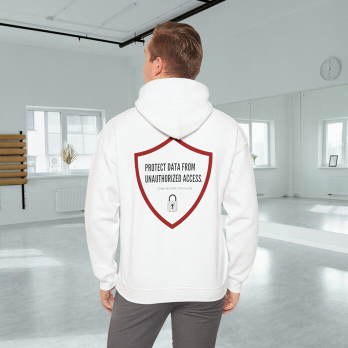 A man standing in a room Protect It From Unauthorized Access Hoodie