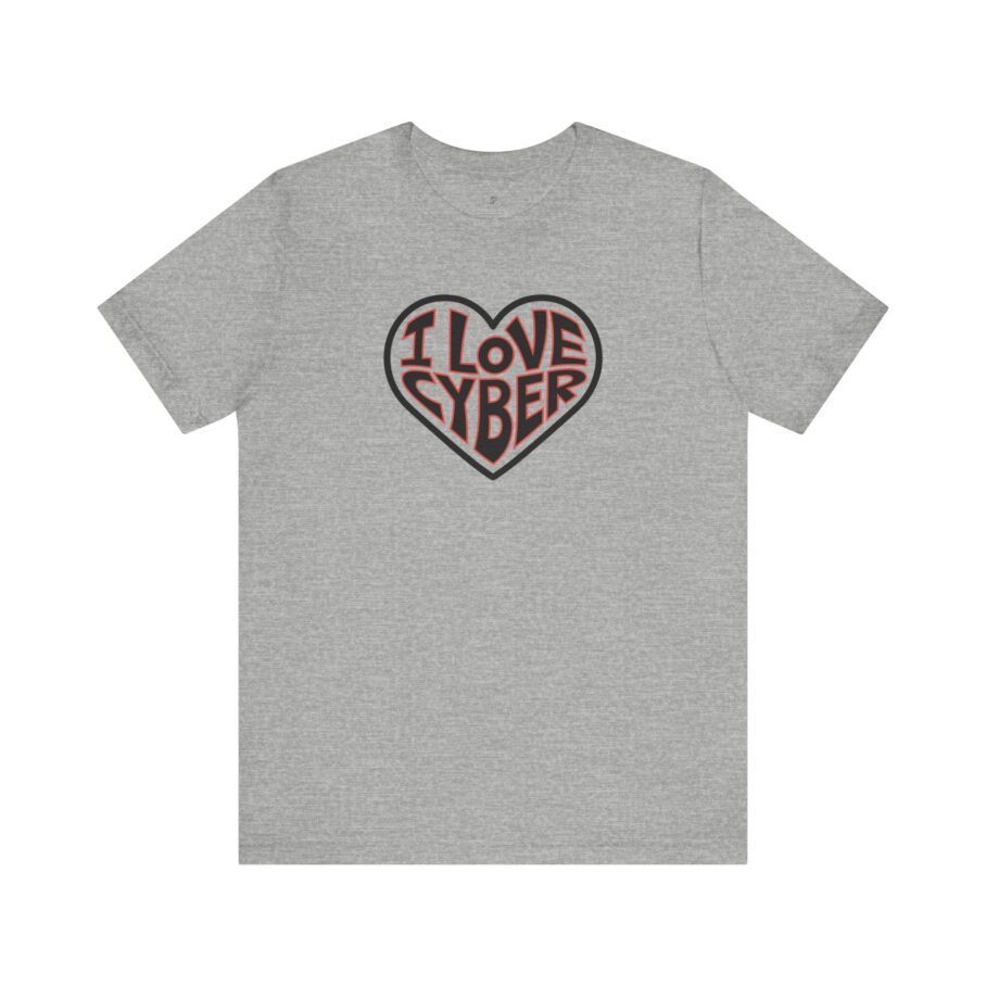 I Love Cyber T-Shirt ilc003 - Image 9