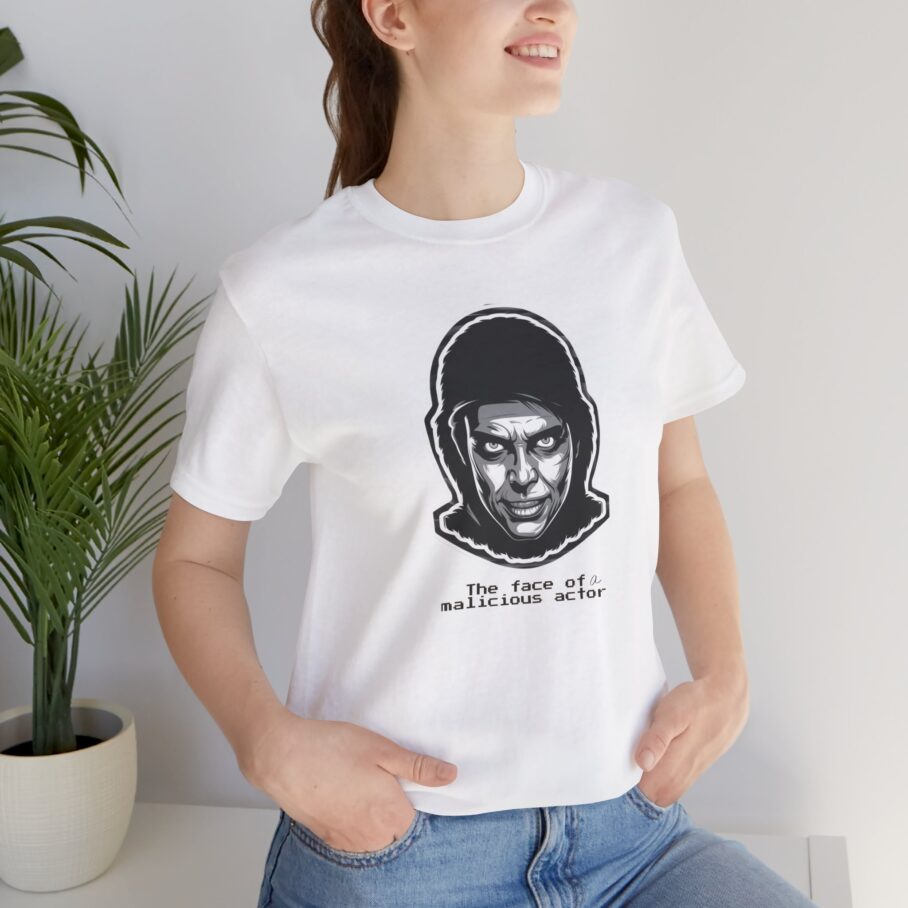 The Face of a Malicious Actor T-Shirt TYP097 - Image 8