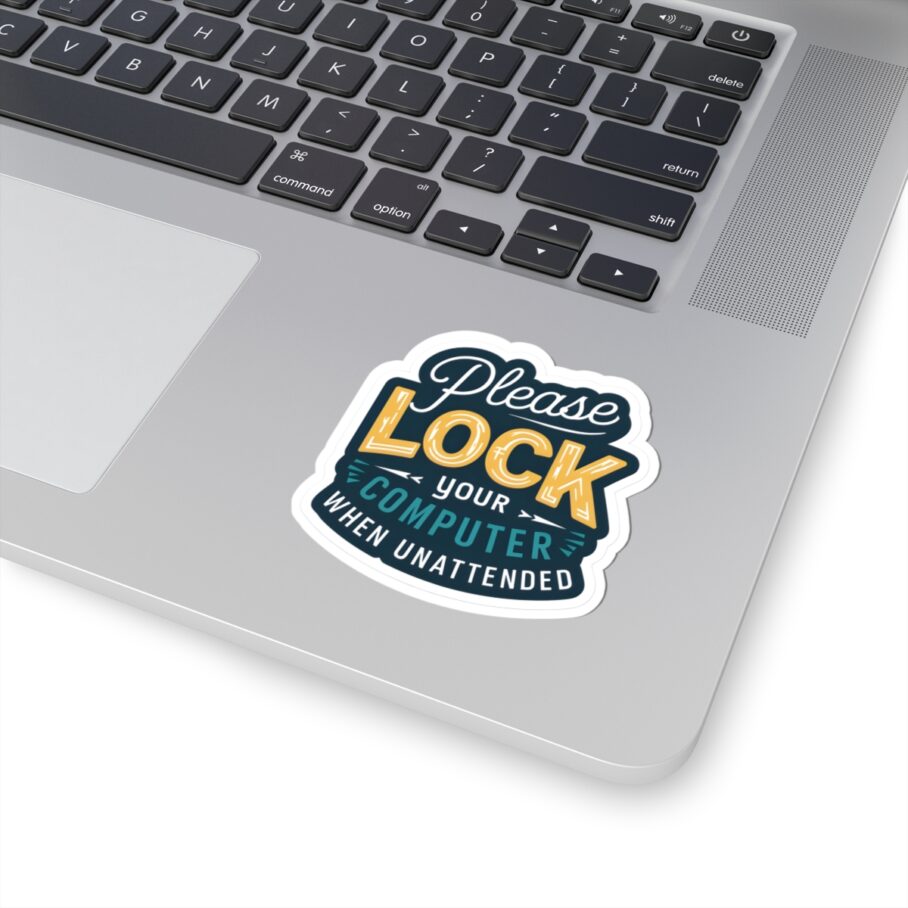 Please Lock Your Computer Sticker - Image 3