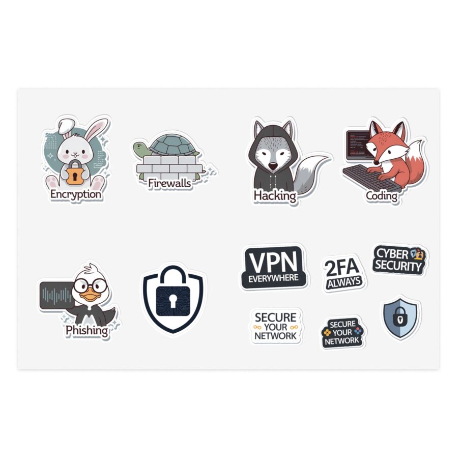 Collection of Cybersecurity Stickers c0c55-03