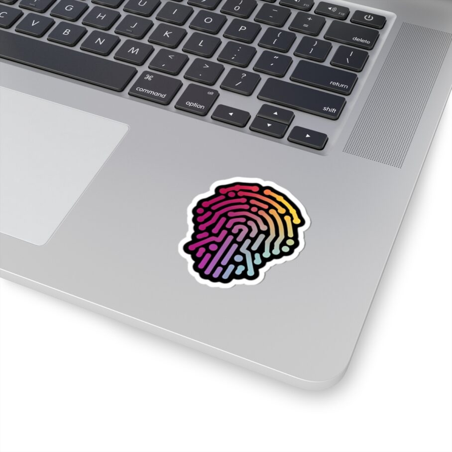 Vibrant Fingerprint Sticker 01 - Image 3