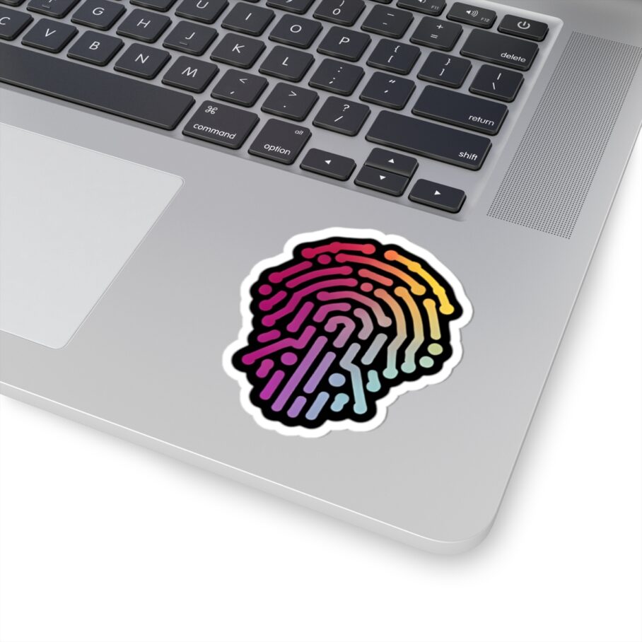 Vibrant Fingerprint Sticker 01 - Image 4