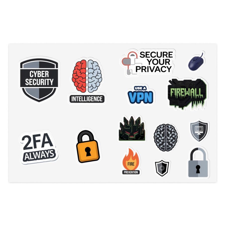 Collection of Cybersecurity Stickers c0c55-01