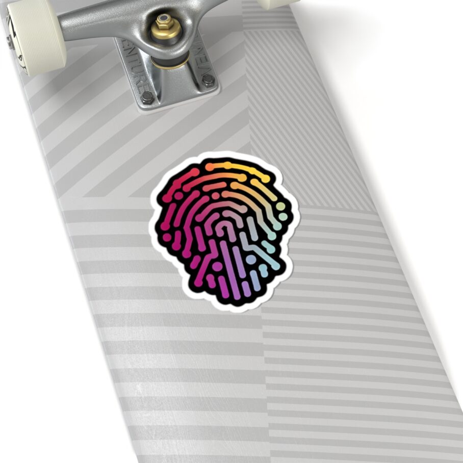 Vibrant Fingerprint Sticker 01 - Image 5