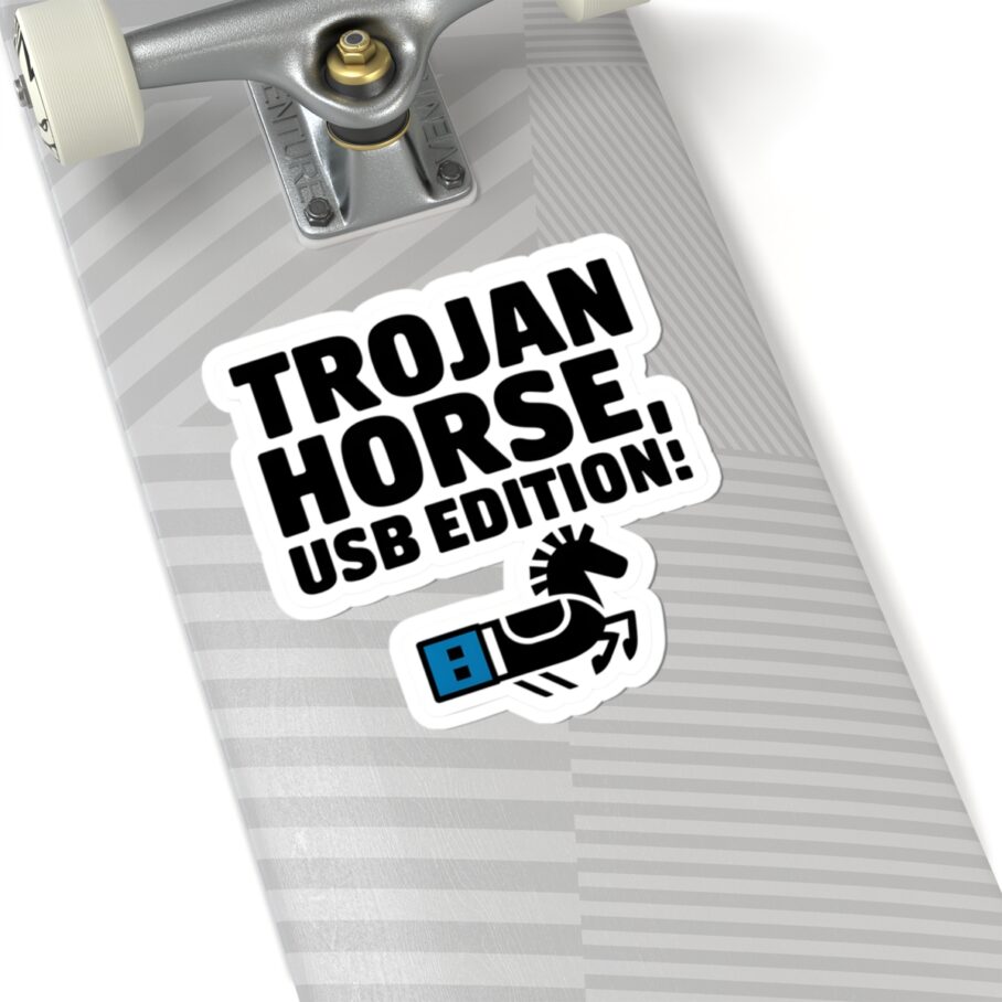 Trojan Horse USB Edition Sticker - Image 5