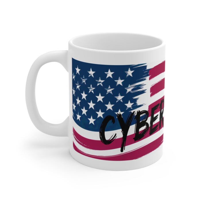 Cybersecurity American Flag Mug