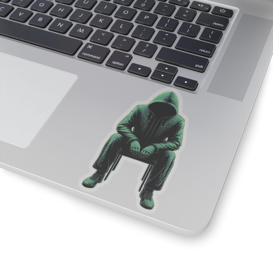 Binary Green Hacker Sticker - Image 6