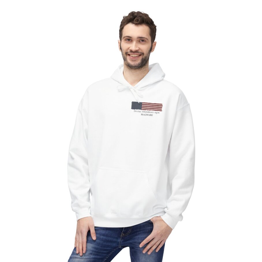 Declare Independence From Malware Softstyle Hoodie - Image 6