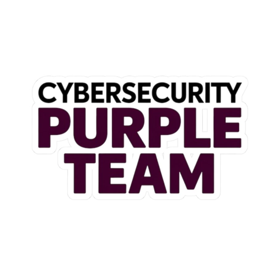 Cybersecurity Purple Team Sticker D03