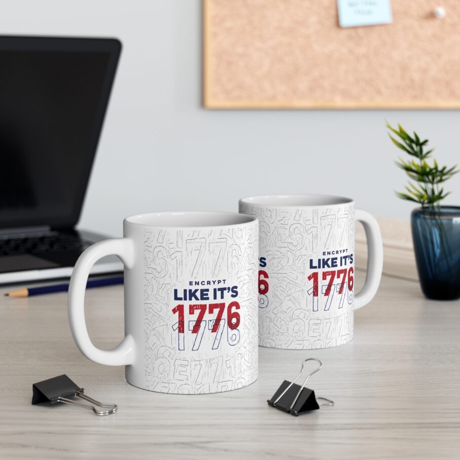 Encrypt Like It’s 1776 Mug - Image 4