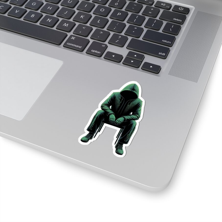 Binary Green Hacker Sticker - Image 5