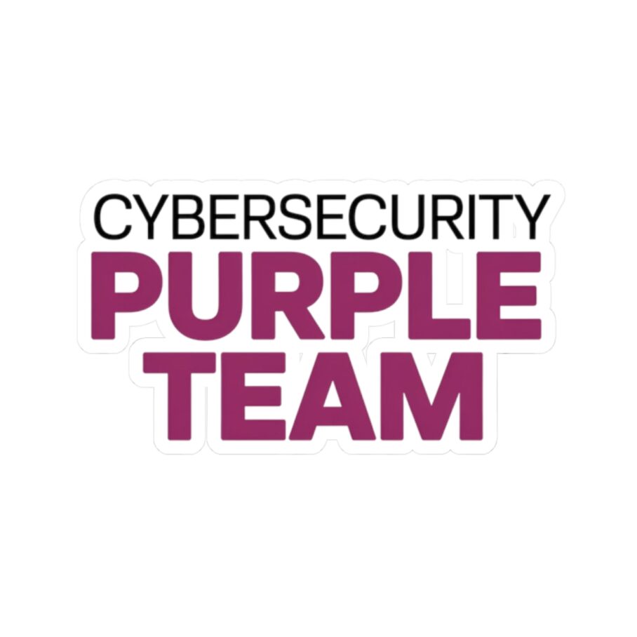 Cybersecurity Purple Team Sticker D01
