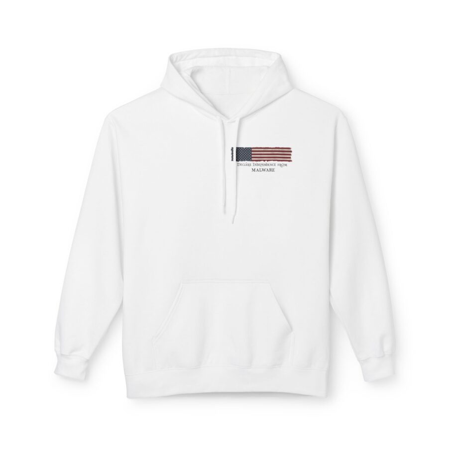 Declare Independence From Malware Softstyle Hoodie - Image 2