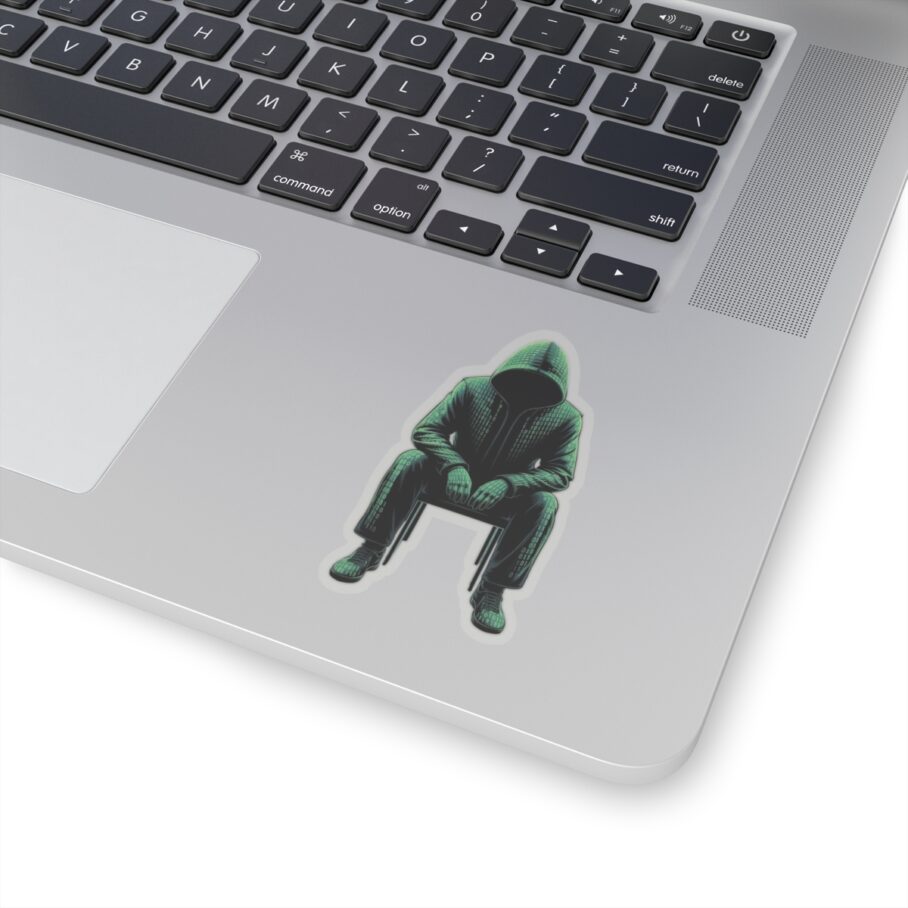 Binary Green Hacker Sticker - Image 4