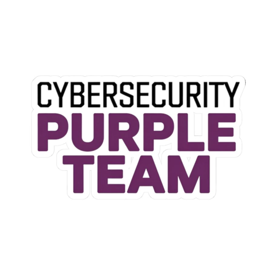 Cybersecurity Purple Team Sticker D04
