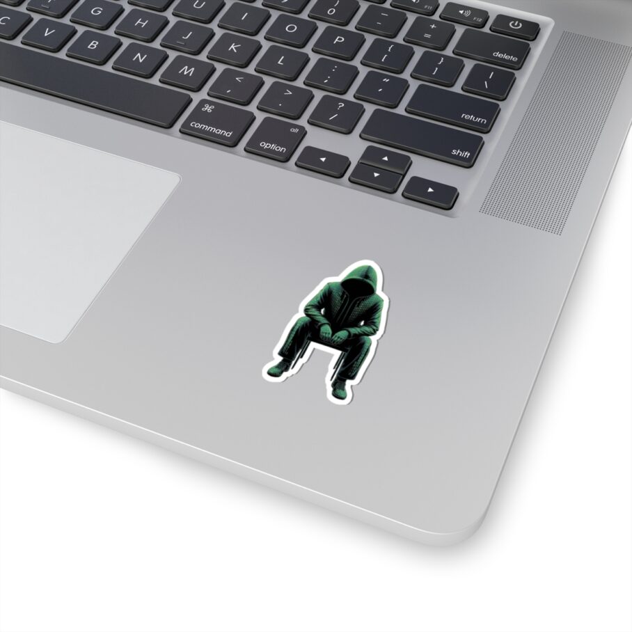 Binary Green Hacker Sticker - Image 2
