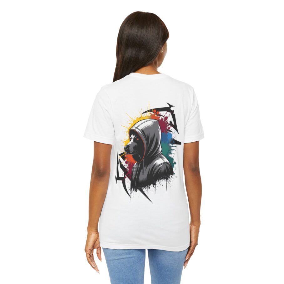 Graffiti-Style Dog Hoodie T-Shirt