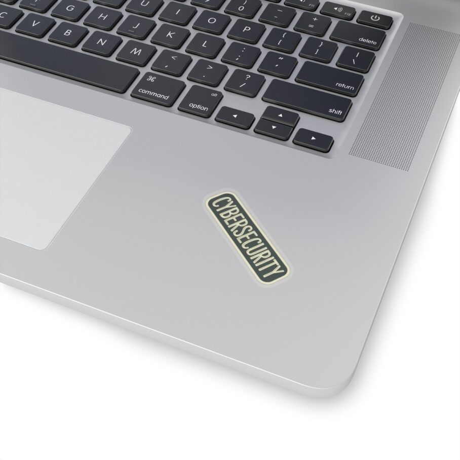 Cybersecurity Retro Block Font Sticker - Image 3