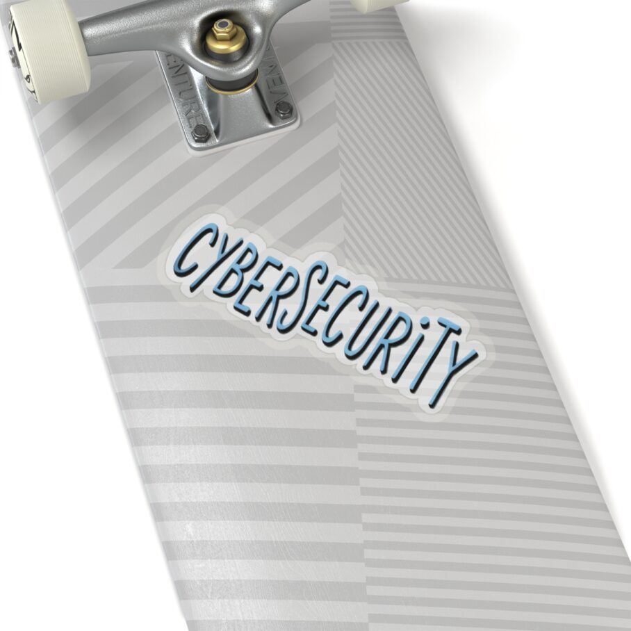 Cybersecurity Blue Hand-Drawn Style Sticker - Image 8