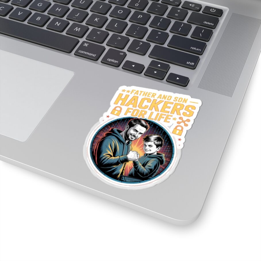 Father and Son Hackers For Life Sticker