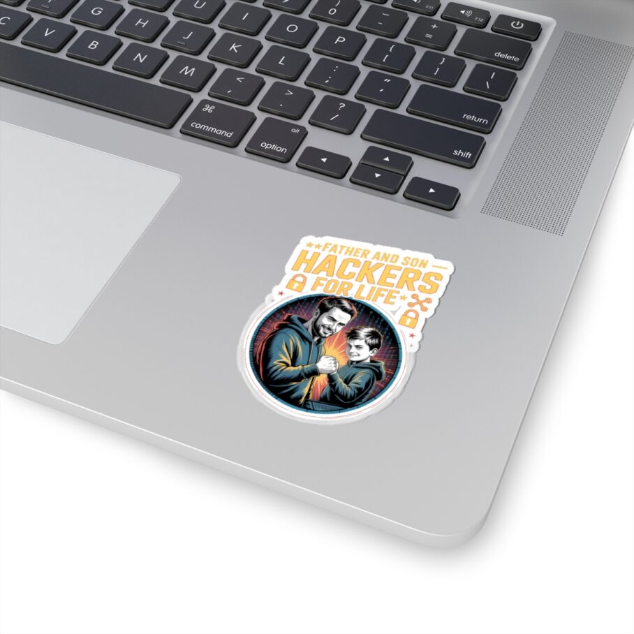 Father and Son Hackers For Life Sticker