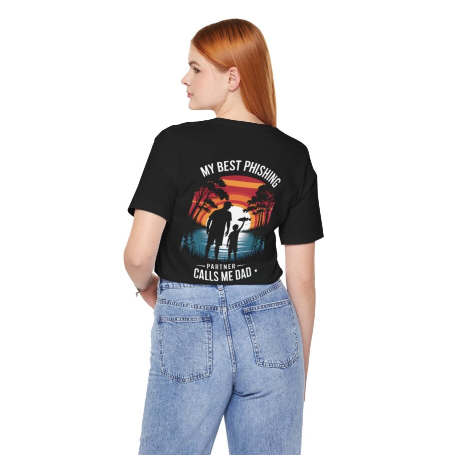 My Best Phishing Partner Calls Me Dad T-Shirt – Back – D02