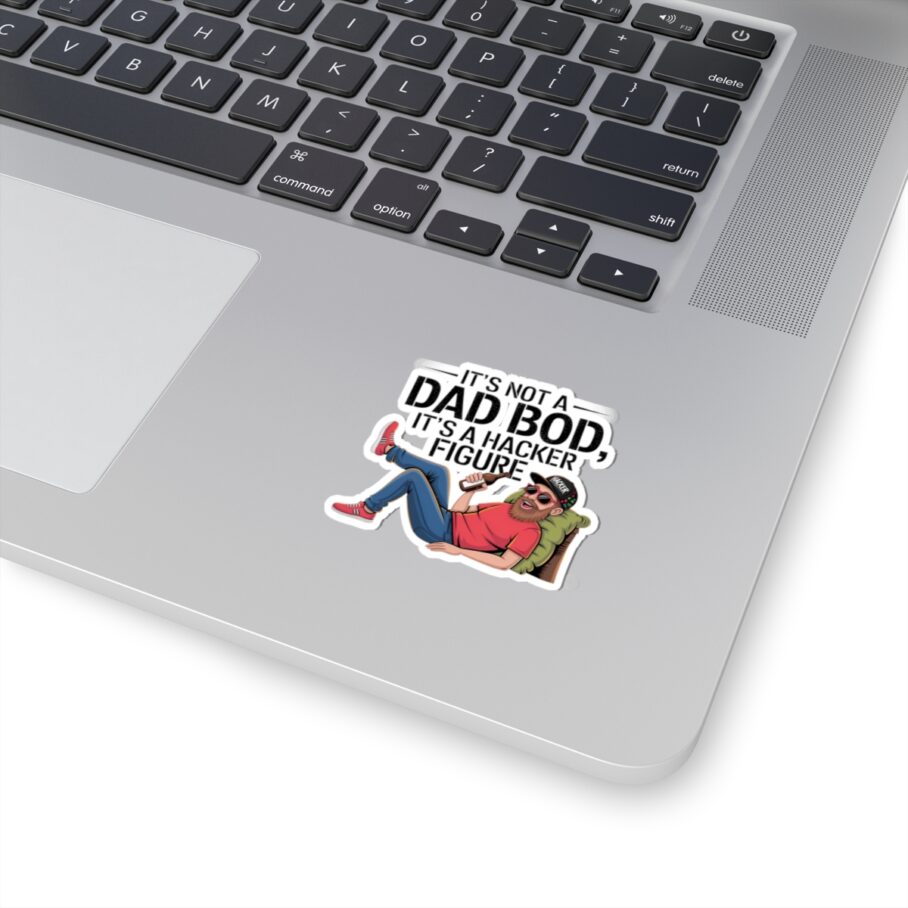 It’s Dad Bod, It’s A Hacker Figure Sticker