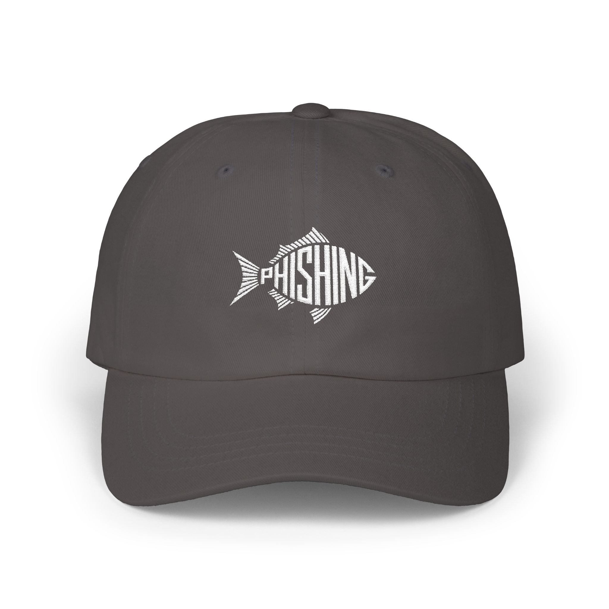 Phishing Fish Embroidery Cap