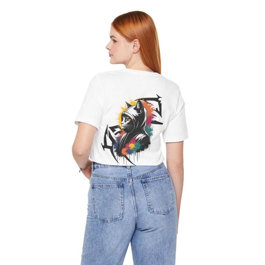 Graffiti-Style Cat Hoodie T-Shirt