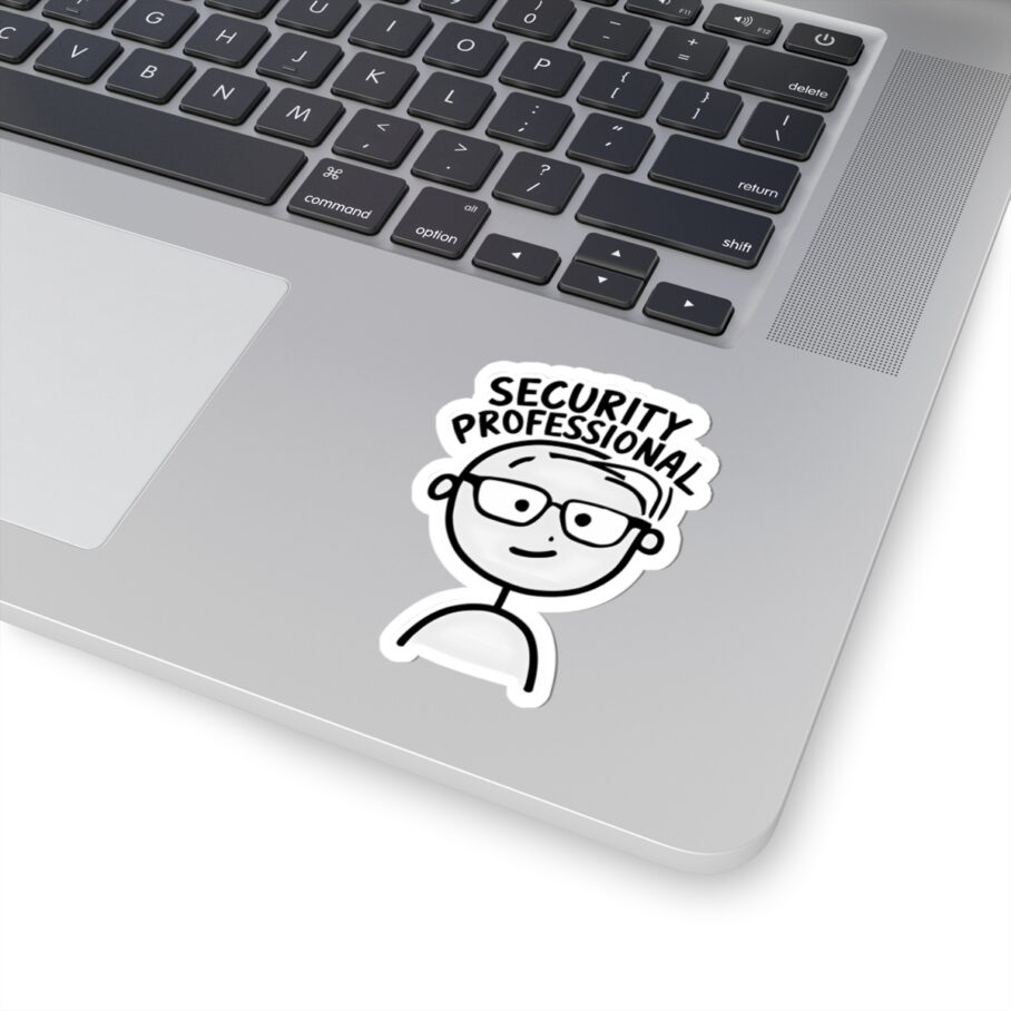Security Professional Cute Stick Figure Sticker