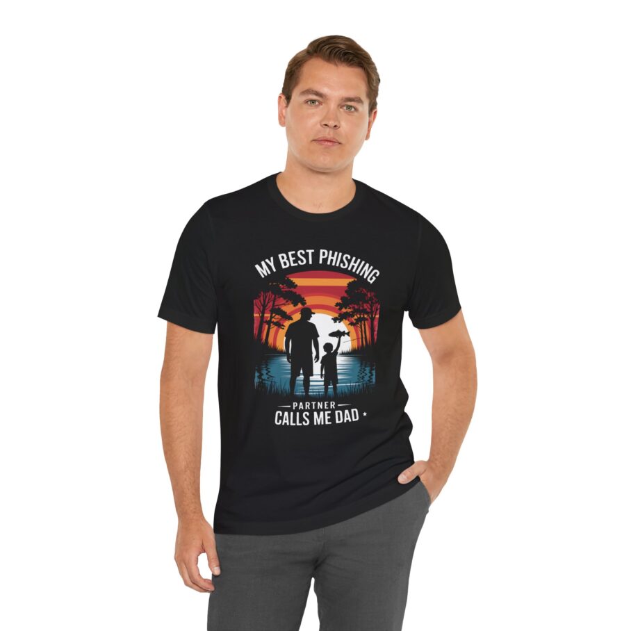 My Best Phishing Partner Calls Me Dad T-Shirt Front D02