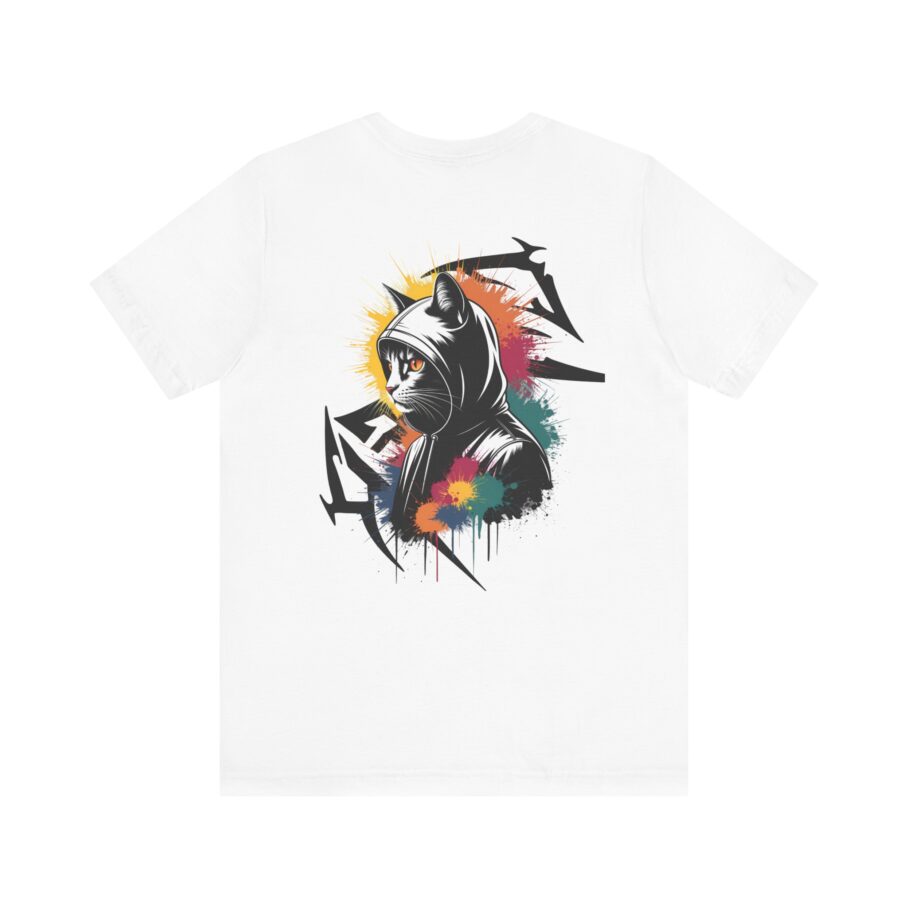 Graffiti-Style Cat Hoodie T-Shirt