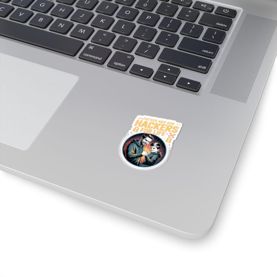 Father and Son Hackers For Life Sticker