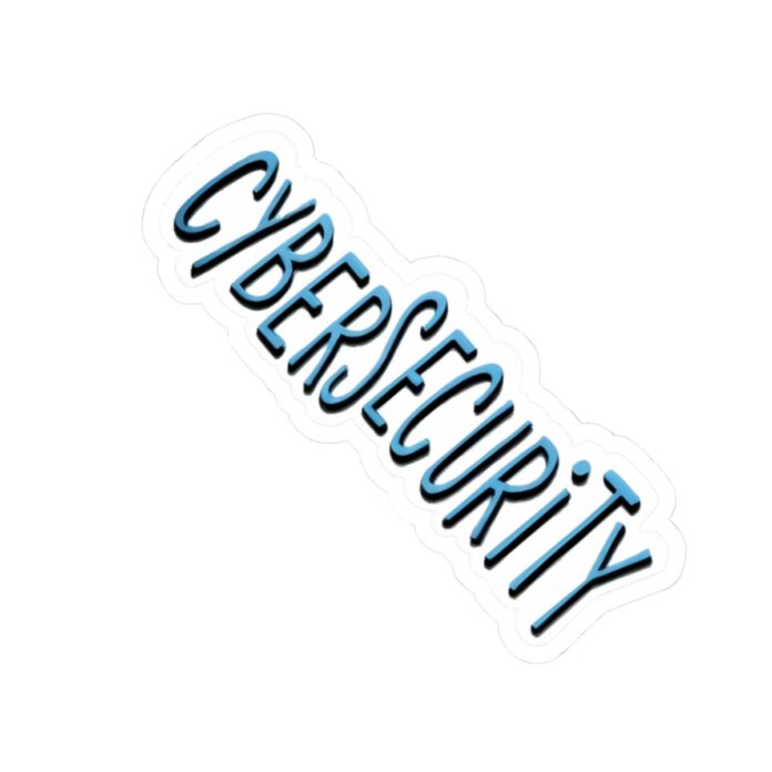 Cybersecurity Blue Hand-Drawn Style Sticker