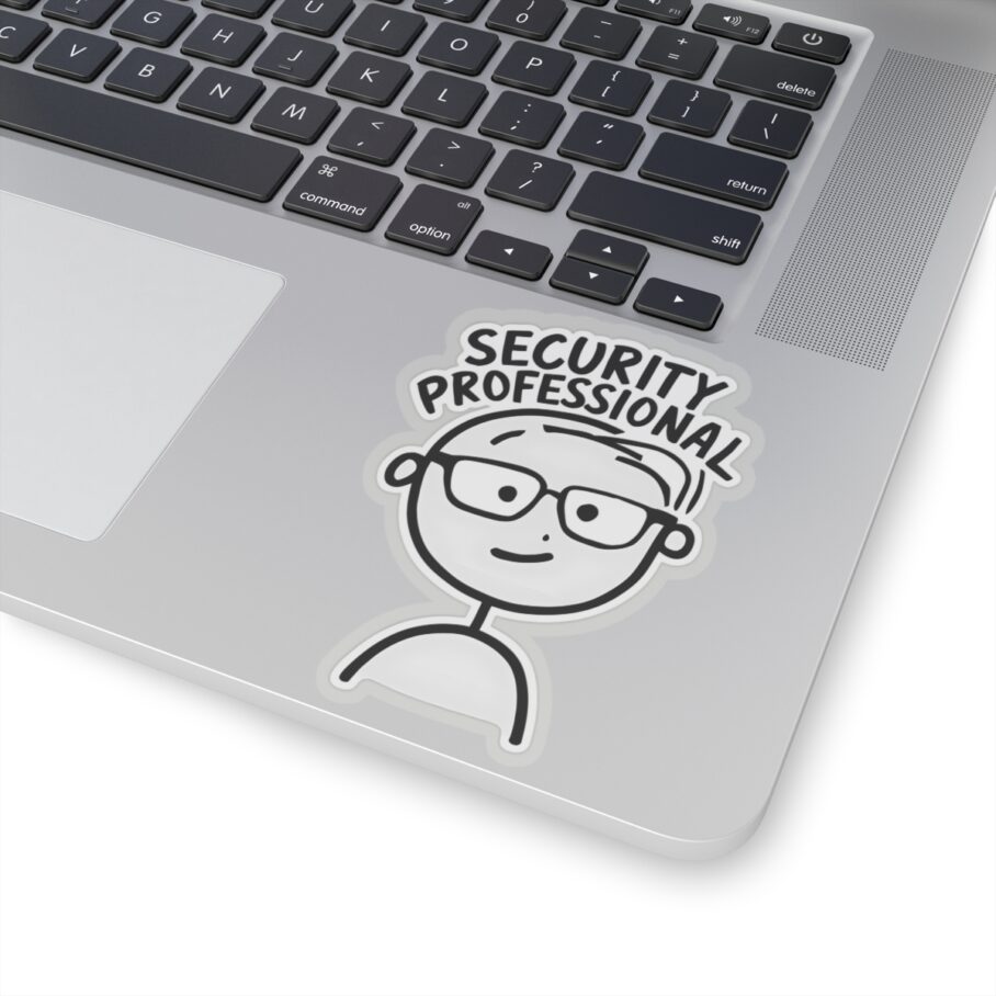 Security Professional Cute Stick Figure Sticker