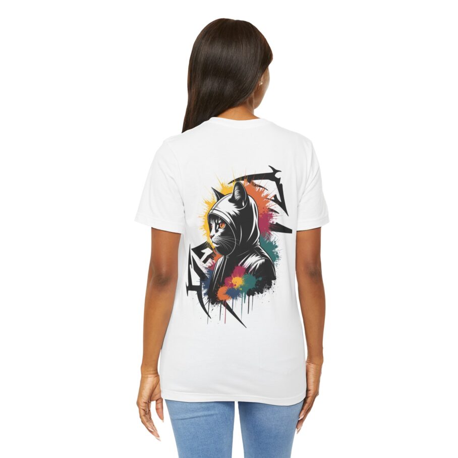 Graffiti-Style Cat Hoodie T-Shirt