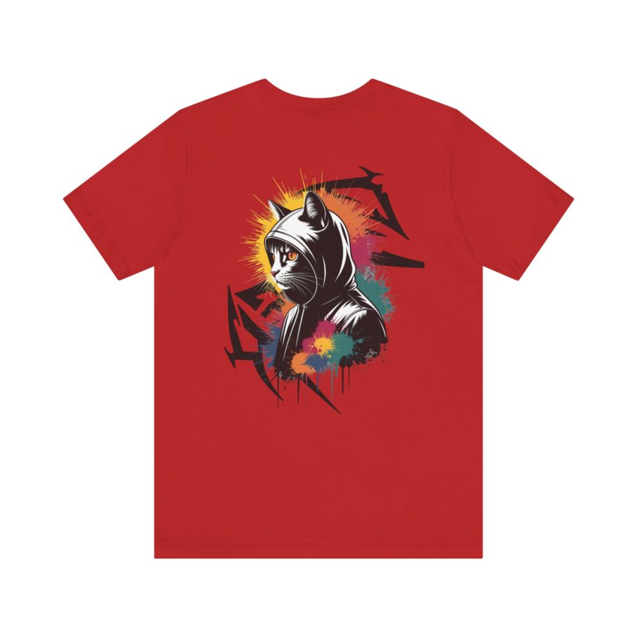 Graffiti-Style Cat Hoodie T-Shirt