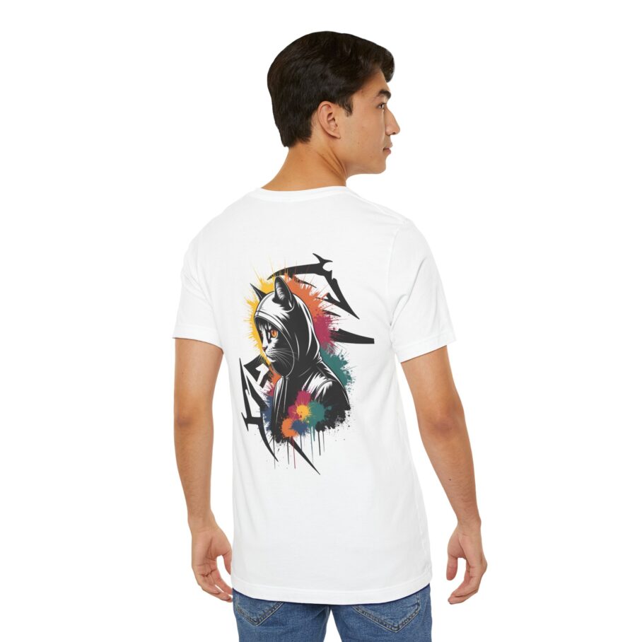 Graffiti-Style Cat Hoodie T-Shirt