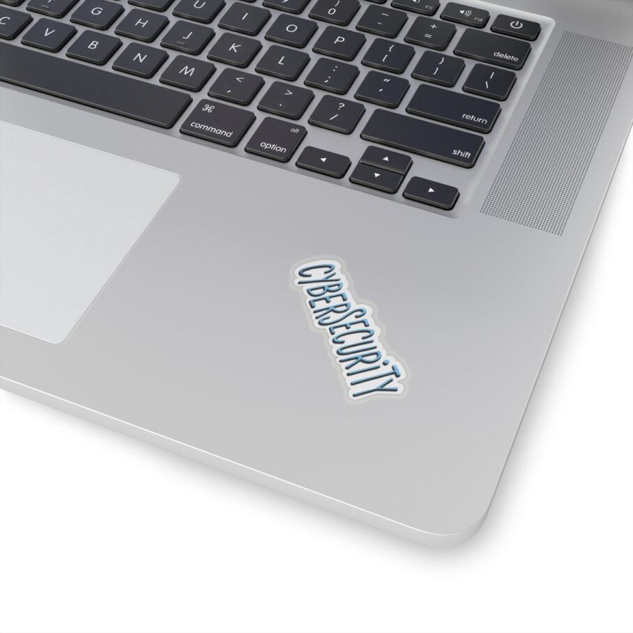 Cybersecurity Blue Hand-Drawn Style Sticker - Image 3