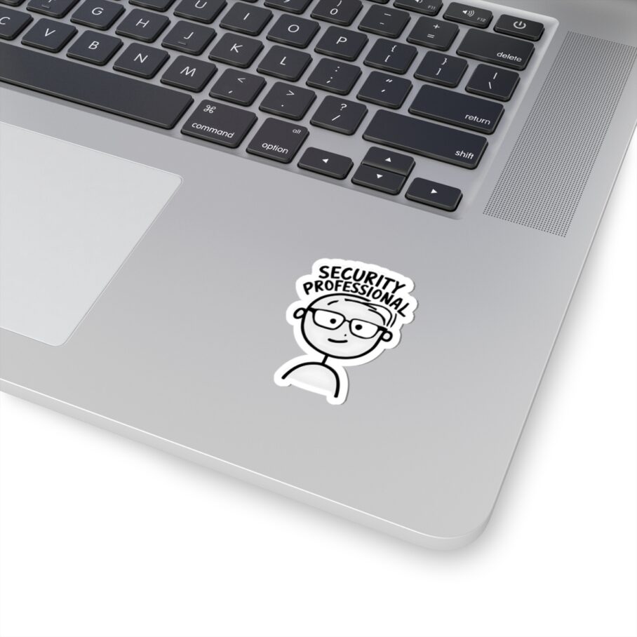 Security Professional Cute Stick Figure Sticker - Image 2