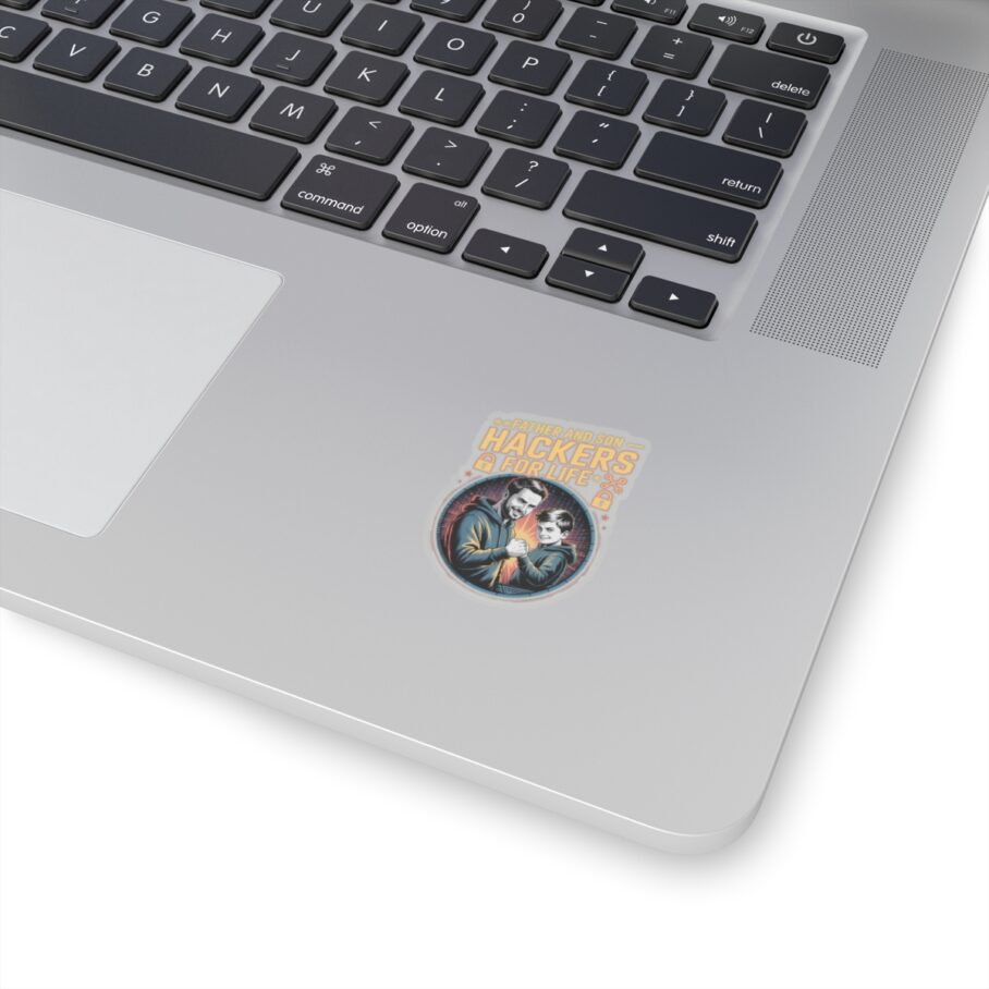 Father and Son Hackers For Life Sticker