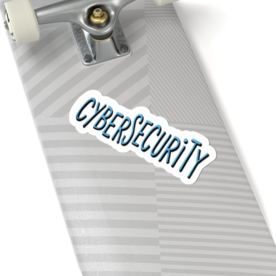Cybersecurity Blue Hand-Drawn Style Sticker - Image 9