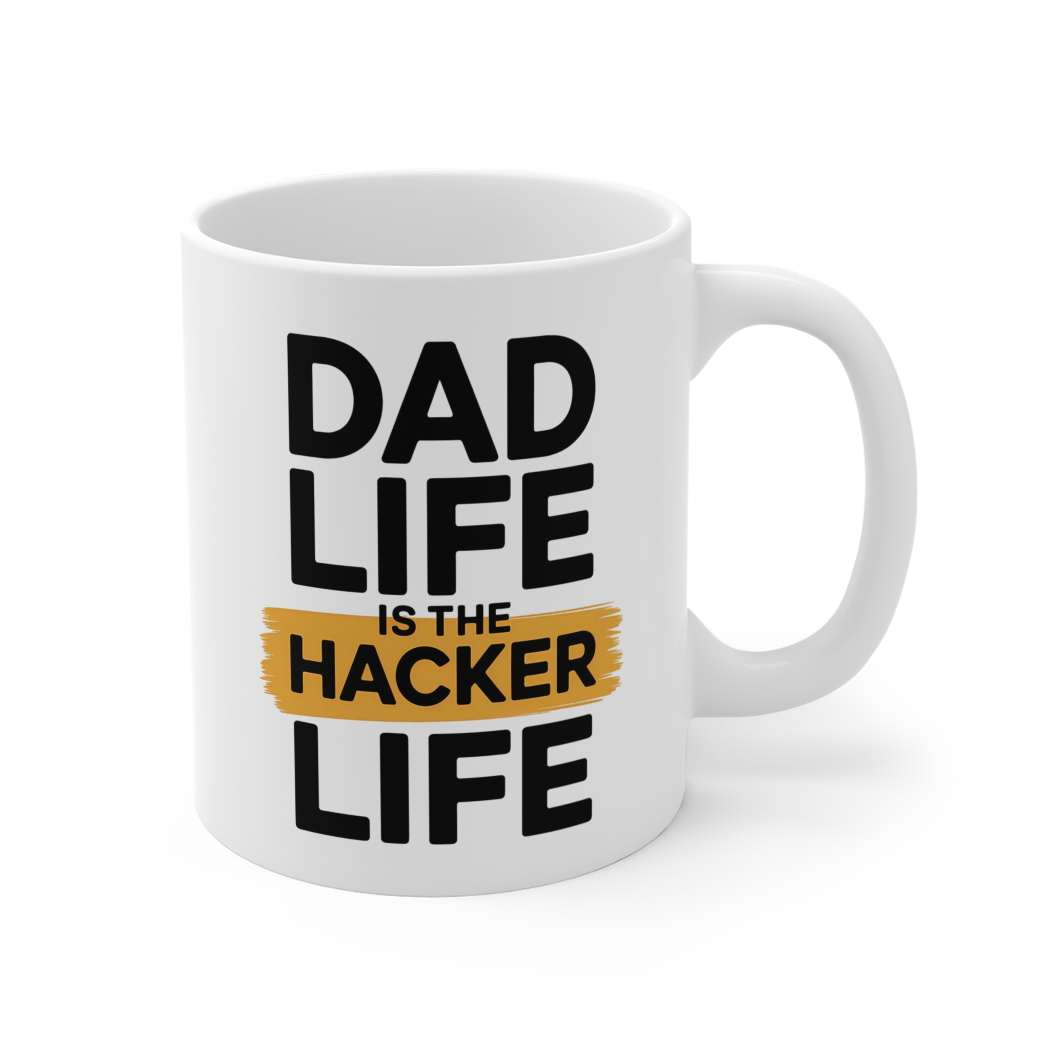 5322437148944480857_2048.jpeg Dad Life Is The Hacker Life Mug