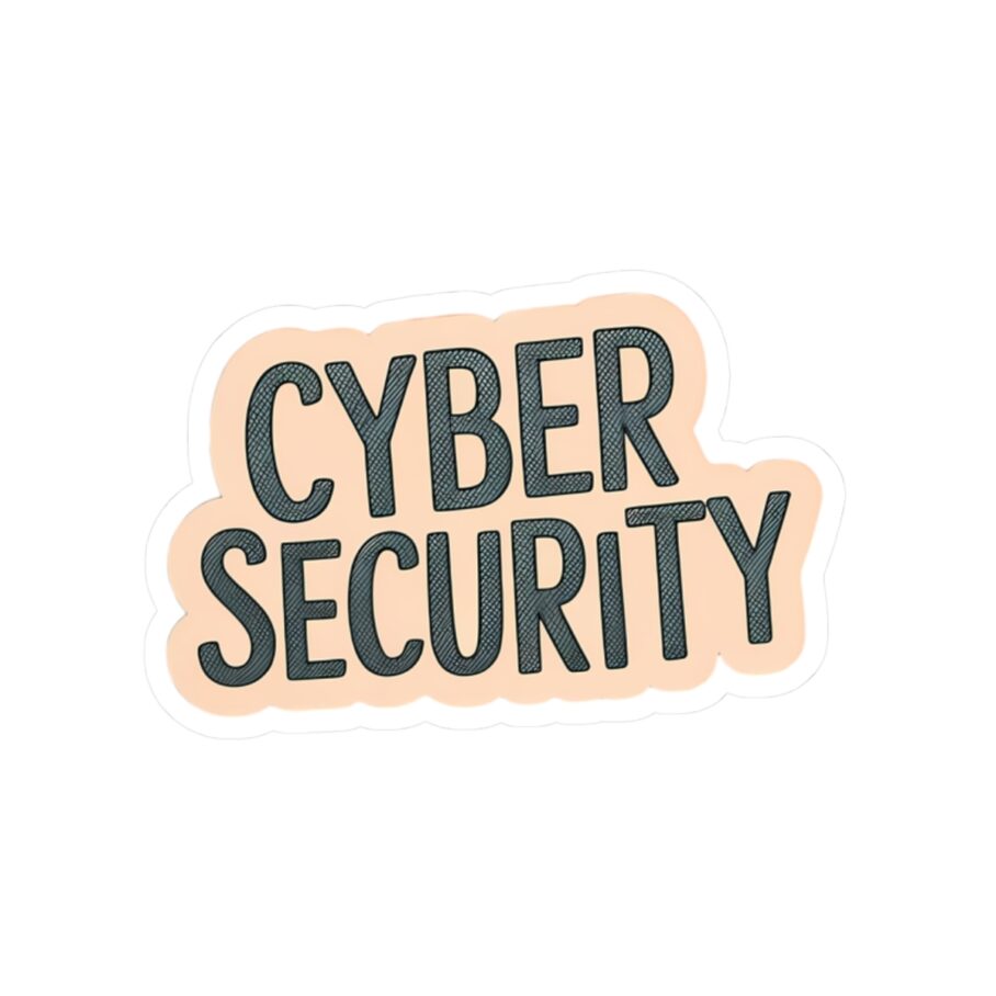 Sleek CYBER SECURITY Sticker