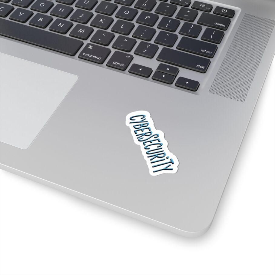 Cybersecurity Blue Hand-Drawn Style Sticker - Image 2