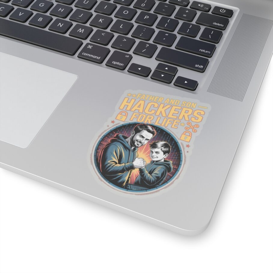 Father and Son Hackers For Life Sticker